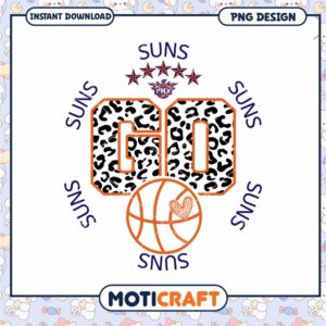Phoenix Suns Go Leopard Print PNG