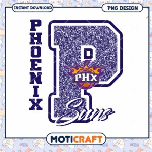 Phoenix Suns Glitter PNG Sublimation
