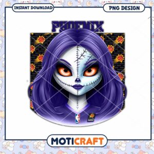 Phoenix Suns Girl PNG Sublimation Design