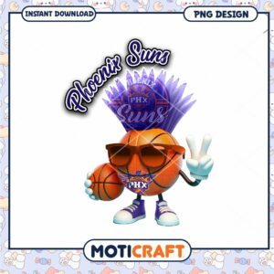 Phoenix Suns Basketball PNG Sublimation