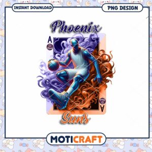Phoenix Suns Basketball PNG Instant Download Design Art