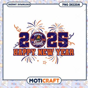 Phoenix Suns 2025 Happy New Year PNG