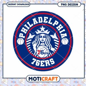Philadelphia 76ers Starbucks PNG Design