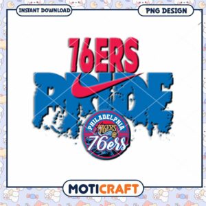 Philadelphia 76ers Pride Nike PNG Instant Download Design