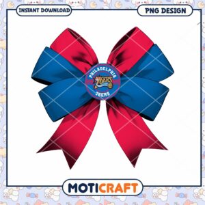 Philadelphia 76ers Bow PNG Design Instant Download