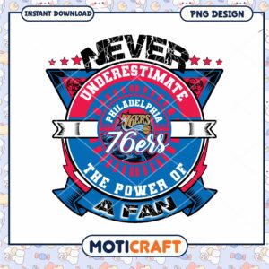 Philadelphia 76ers Fan Power PNG Design