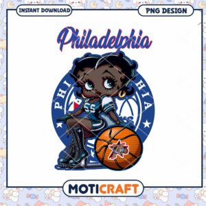 Philadelphia 76ers Betty Boop PNG