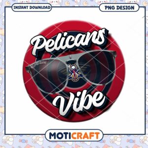 Pelicans Vibe Cool Sunglasses PNG Graphic Instant Download