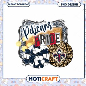Pelicans Pride Cheerleading PNG Design for Instant Download