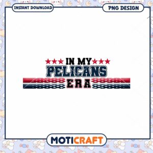 Pelicans Era PNG Design Instant Download