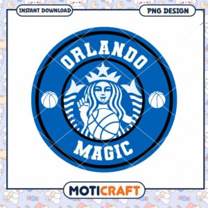 Orlando Magic Starbucks PNG Design