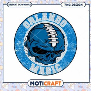 Orlando Magic Skull PNG Design