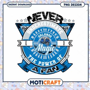Orlando Magic Fan Power PNG Design