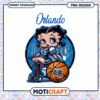 Option 1 (Focus on character) Betty Boop Orlando Magic PNG