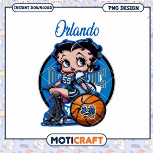 Option 1 (Focus on character) Betty Boop Orlando Magic PNG