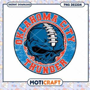 Oklahoma City Thunder Skull PNG