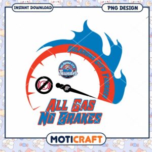 Oklahoma City Thunder PNG All Gas No Brakes
