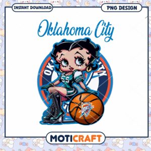 Oklahoma City Thunder Betty Boop PNG