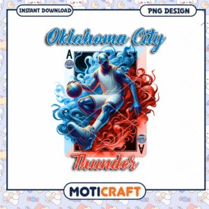 Oklahoma City Thunder Basketball Player PNG Art Download
