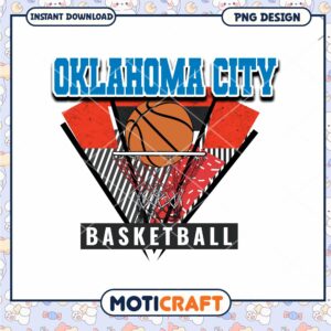 Oklahoma City Basketball PNG Design