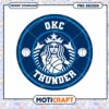 OKC Thunder Starbucks PNG Design