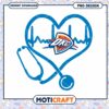 OKC Thunder Heartbeat Design PNG Instant Download Art 2 OKC Thunder Heartbeat Design PNG Instant Download Art