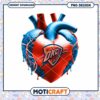 OKC Thunder Heart PNG Design for Instant Download Art 1 OKC Thunder Heart PNG Design for Instant Download Art