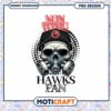 Non Toxic Hawks Fan Skull PNG Design for Instant Download 2 Non Toxic Hawks Fan Skull PNG Design for Instant Download