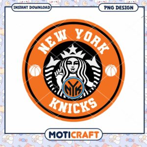 New York Knicks Starbucks PNG Design