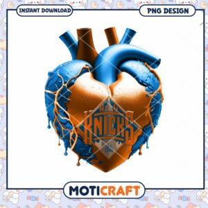 New York Knicks Heart Design PNG Instant Download Art New York Knicks Heart Design PNG Instant Download Art
