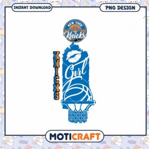 New York Knicks Girl Basketball PNG Instant Download Design New York Knicks Girl Basketball PNG Instant Download Design