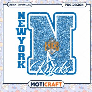 New York Knicks Glitter PNG Design