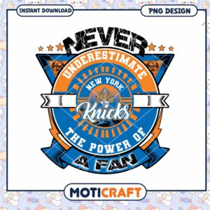 New York Knicks Fan Power PNG Design New York Knicks Fan Power PNG Design