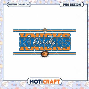 New York Knicks Basketball PNG Design for Instant Download