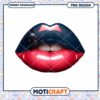 New Orleans Saints Lips PNG Design