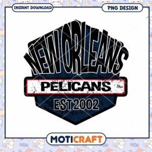 New Orleans Pelicans PNG Logo Est 2002 New Orleans Pelicans PNG Logo Est 2002