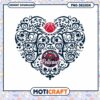 New Orleans Pelicans Heart PNG Design Instant Download Art
