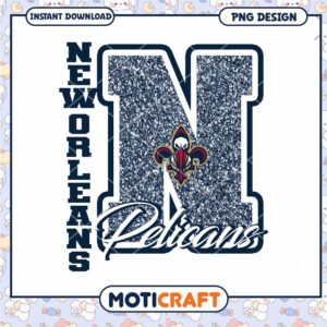 New Orleans Pelicans Glitter PNG Design