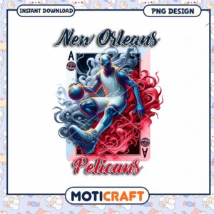 New Orleans Pelicans Basketball PNG Design Instant Download New Orleans Pelicans Basketball PNG Design Instant Download