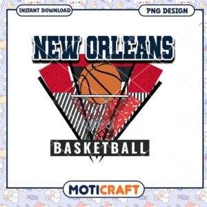 New Orleans Basketball PNG Design New Orleans Basketball PNG Design