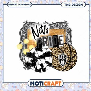 Nets Pride PNG Design for Basketball Fans Instant Download