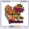 My Heart Belongs to the Cavaliers Basketball PNG Design 2 My Heart Belongs to the Cavaliers Basketball PNG Design