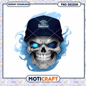 Minnesota Timberwolves Skull PNG Design