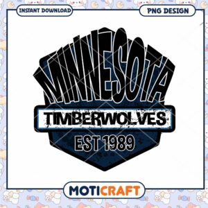 Minnesota Timberwolves PNG Design 1989