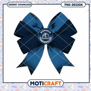 Minnesota Timberwolves Bow PNG Instant Download Design
