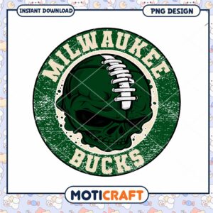 Milwaukee Bucks Skull PNG Design Milwaukee Bucks Skull PNG Design