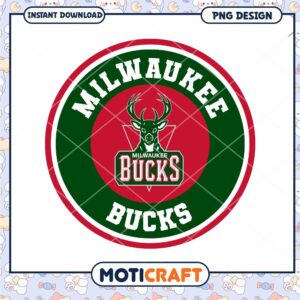 Milwaukee Bucks PNG Logo Design Instant Download Art
