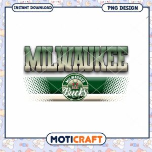 Milwaukee Bucks PNG Design Instant Download Graphic Art