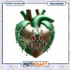 Milwaukee Bucks Heart PNG Design Instant Download Art
