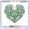 Milwaukee Bucks Heart Design Instant Download PNG File